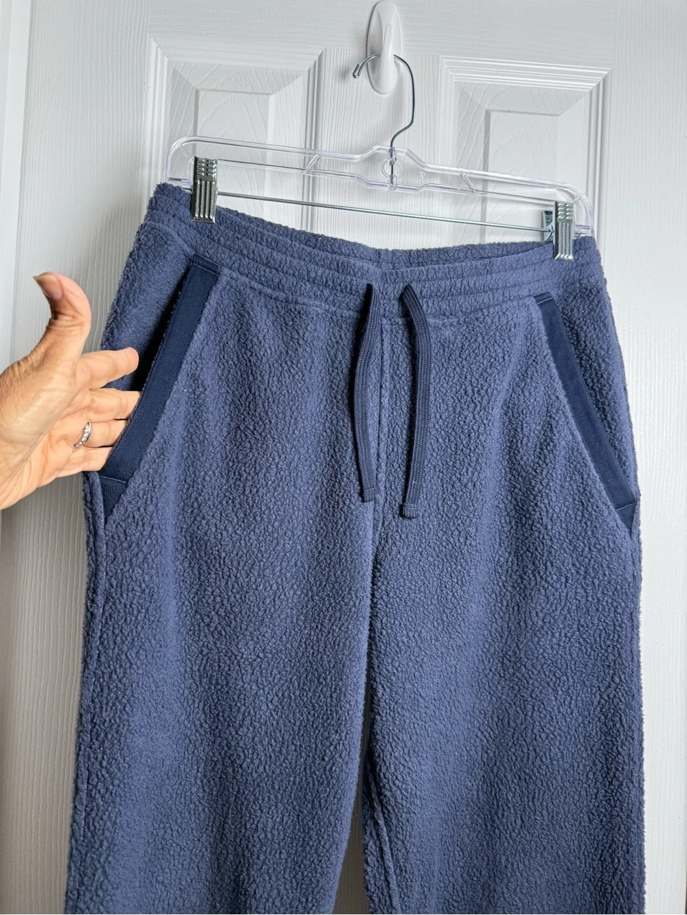 Patagonia Shearling Nena Joggers Fleece Sweatpants Mens S Blue Drawstring Comfy